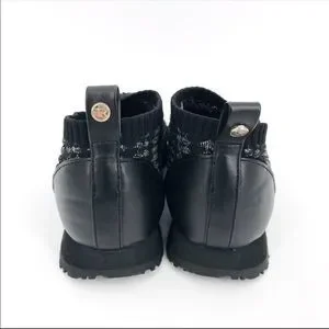 Taryn Rose Shoes Taryn Rose Black Grey Caren Knit Sneakers